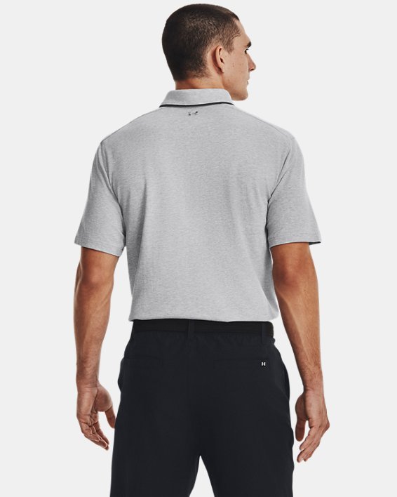Men's UA Luxe Heather Polo in Gray image number 1